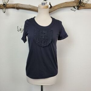 See by chloe embroidered bib front black top